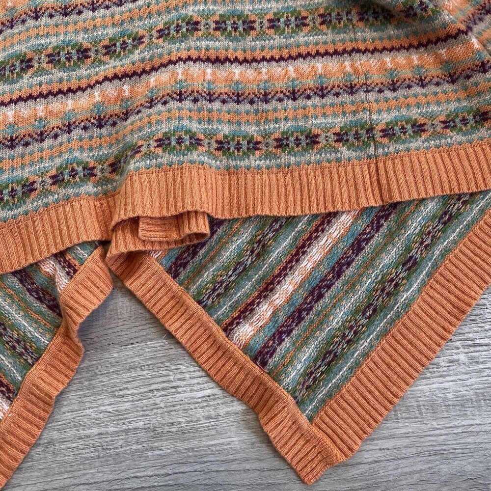 Sundance Orange and Green Patterned Cardigan - Picture 13 of 14
